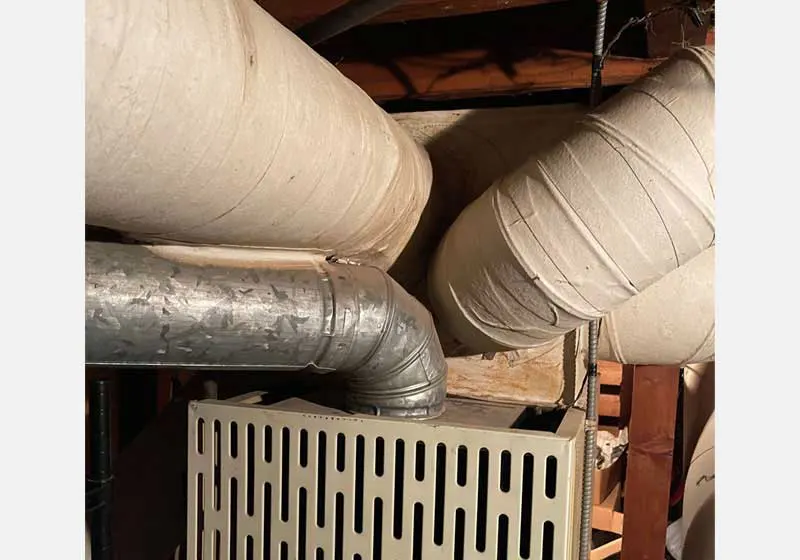 Asbestos ductwork removal and replacement