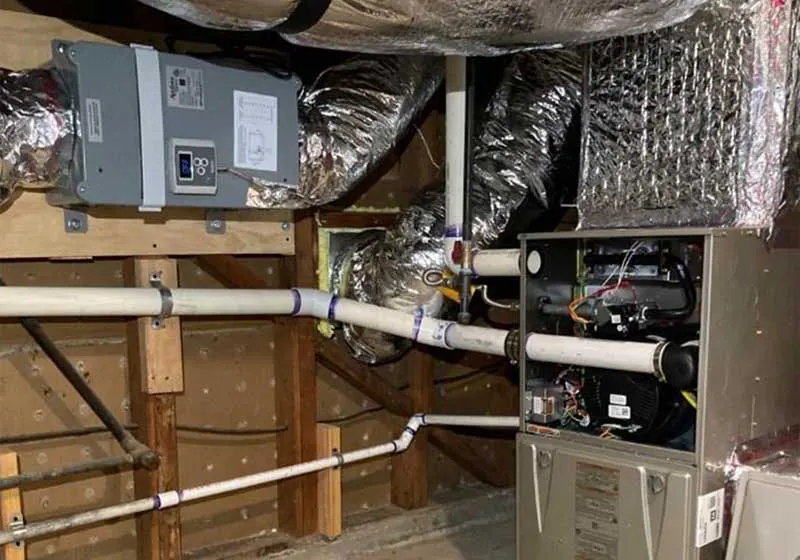 Custom-designed heating and indoor air quality system, Kensington, CA