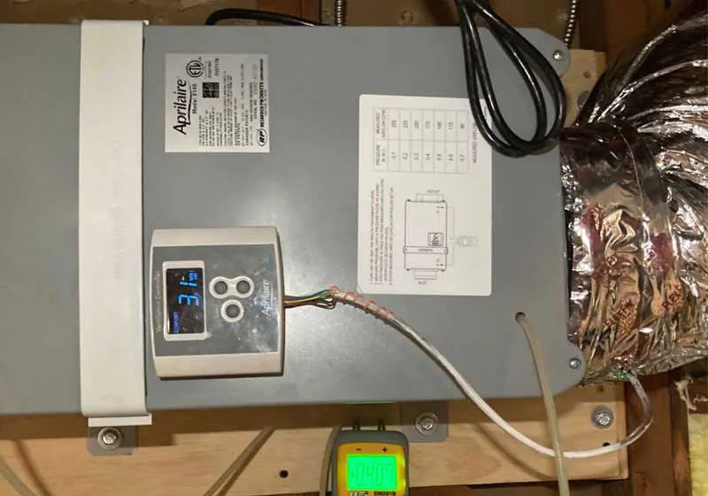 Carrier Infinity Modulating furnace installation