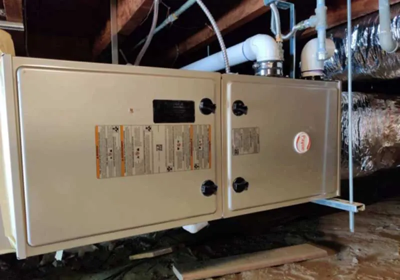 Payne furnace with new ductwork installation