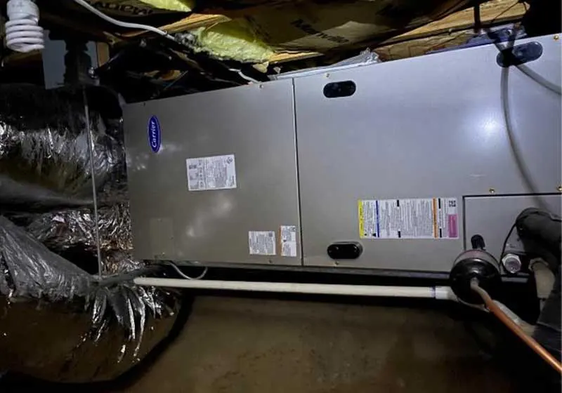 Carrier Infinity heat pump installation in Oakland, CA
