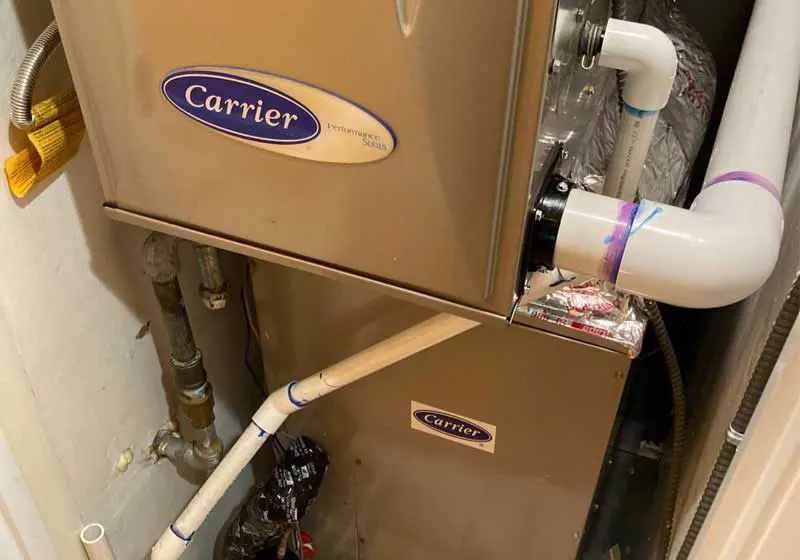 Existing Carrier Performance 96 two-stage furnace, Moraga, CA