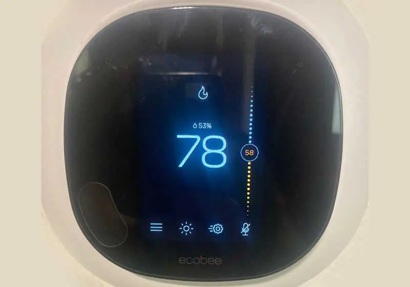 Ecobee WiFi programmable thermostat with remote sensors